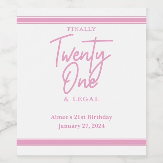 Zuletzt Personalisierte Wein-Champagnermarken Weinetikett (Einzelnes Label)