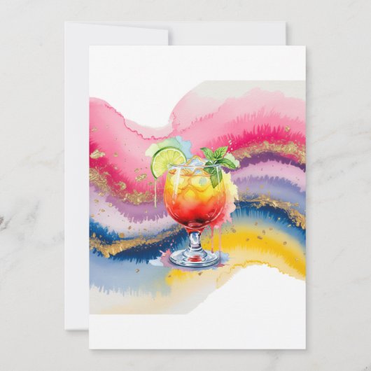 Zuletzt Recht 21. Birthday Bash für ein Mädchen Einladung (Rückseite)