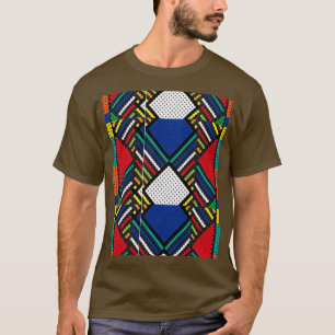 Zulu-afrikanisches Muster-Grafik T-Shirt