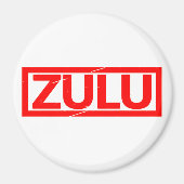 Zulu Briefmarke Magnet (Vorne)