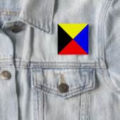 Zulu ICS Seefunkflagge Button (Beispiel)