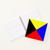 Zulu ICS Seefunkflagge Spiralblock Notizblock (Innenseite)