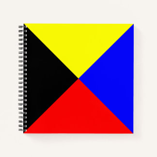 Zulu ICS Seesignalflagge Notizblock