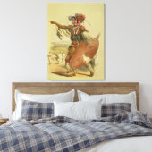 Zulu-Krieger, Utimuni, Neffe von Chaka, dem versto Leinwanddruck (Insitu (Schlafzimmer))