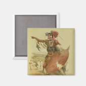 Zulu-Krieger, Utimuni, Neffe von Chaka, dem versto Magnet (Vorderseite/Rückseite)