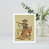 Zulu-Krieger, Utimuni, Neffe von Chaka, dem versto Postkarte (Stehend Vorderseite)
