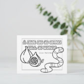 Zulu Proverb Coloring Postcard Postkarte (Stehend Vorderseite)