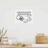 Zulu Proverb Coloring Poster (Küche)