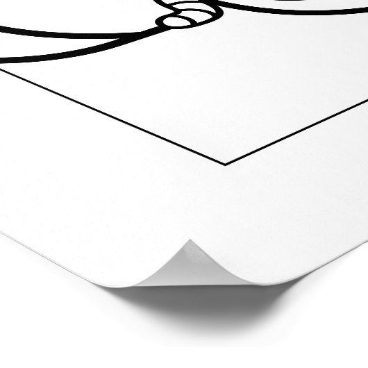 Zulu Proverb Coloring Poster (Ecke)