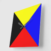 ZULU QUADRATISCHE WANDUHR (Winkel)