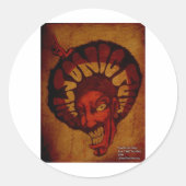 Zulu seelonischer Funk Runder Aufkleber (Vorderseite)