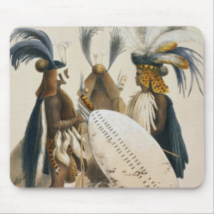 Zulu-Soldaten von König Pandas Army, überziehen  Mousepad