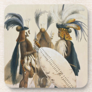 Zulu-Soldaten von König Pandas Army, überziehen  Untersetzer