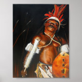 Zulu Warrior African Poster (Vorne)