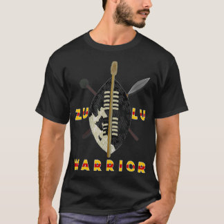 Zulu Warrior Black Pride African Tribes Shaka King T-Shirt