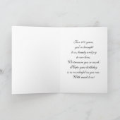 Zum 100. Geburtstag, Stargazer Lily Bouquet Karte (Innenseite)