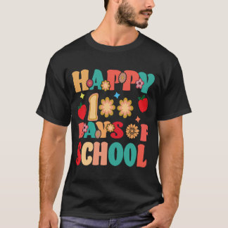 Zum 100. Schullehrer Kinder Retro Groov T-Shirt