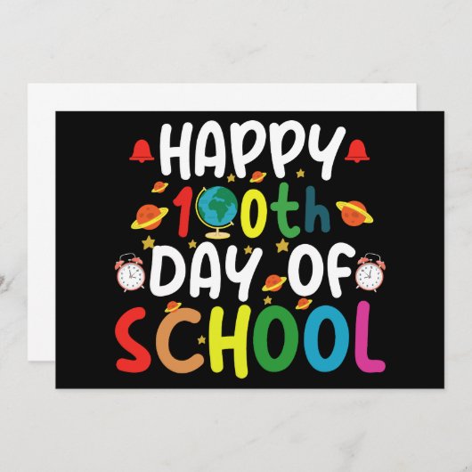 Zum 100. Schullehrertag Einladung (Vorne/Hinten)