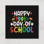 Zum 100. Schullehrertag Quadratische Visitenkarte (Vorderseite)