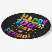 Zum 100. Schultag für Lehrer und Studenten Pappteller (Schrägansicht)