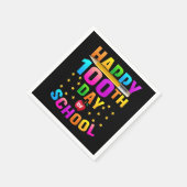 Zum 100. Schultag für Lehrer und Studenten Serviette (Ecke)