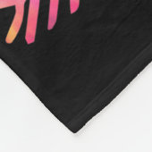 Zum 100. Schultag Gefärbte Krawatte Regenbogen 100 Fleecedecke (Ecke)