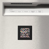 Zum 100. Schultag Gefärbte Krawatte Regenbogen 100 Magnet (In Situ (Geschirrspüler))