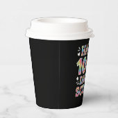 Zum 100. Schultag Gefärbte Krawatte Regenbogen 100 Pappbecher (Rechts)