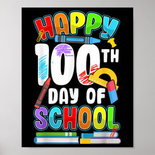 Zum 100. Schultag Kinder 100 Tage Poster