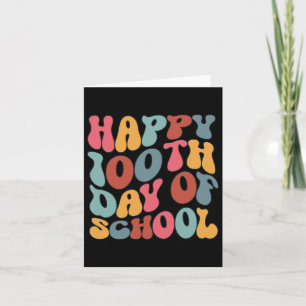 Zum 100. Schultag Retro 100 Tage Lehrer B Karte