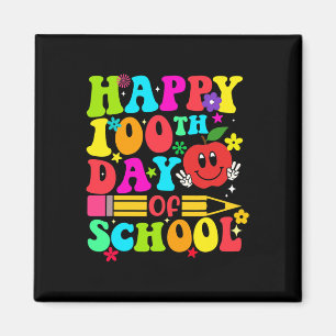 Zum 100. Schultag Retro 100 Tage Lehrer S Magnet