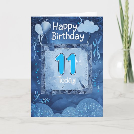 Zum 11. Geburtstag Karte (Vorderseite)