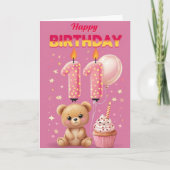 Zum 11. Geburtstag Karte (Vorderseite)