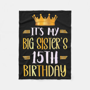 Zum 15. Geburtstag meiner großen Schwester, Glückl Fleecedecke