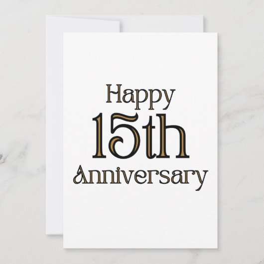 Zum 15. Jahrestag der Einladung (Vorderseite)