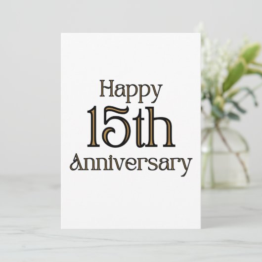 Zum 15. Jahrestag der Einladung (Stehend Vorderseite)