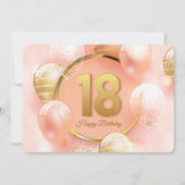 Zum 18. Geburtstag Feiertagskarte (Vorderseite)