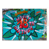 Zum 18. Geburtstag Graffiti (Vorderseite (Horizontal))
