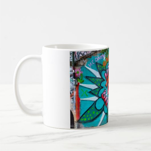 Zum 18. Geburtstag Graffiti Kaffeetasse (Links)