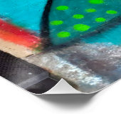 Zum 18. Geburtstag Graffiti Poster (Ecke)