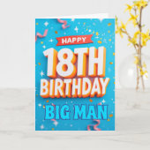 Zum 18. Geburtstag Karte (Gelbe Blume)