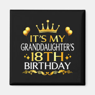 Zum 18. Geburtstag meiner Enkelin Herzlichen Glück Magnet