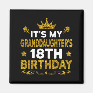 Zum 18. Geburtstag meiner Enkelin Herzlichen Glück Magnet