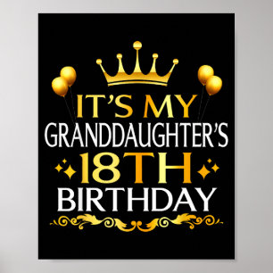 Zum 18. Geburtstag meiner Enkelin Herzlichen Glück Poster
