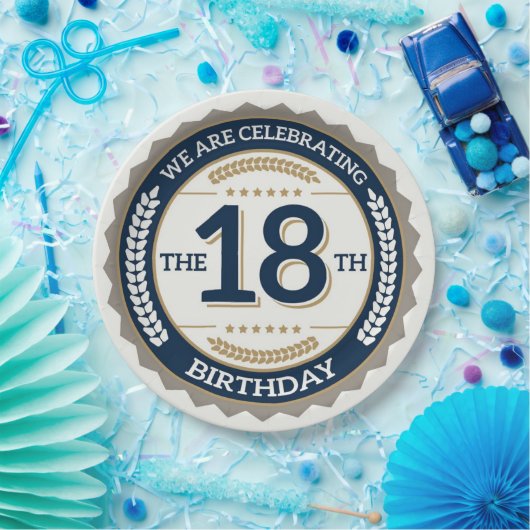 Zum 18. Geburtstag Pappteller (Party)