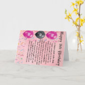 Zum 18. Geburtstag - Schwester Gedicht Karte (Gelbe Blume)