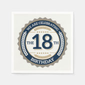 Zum 18. Geburtstag Serviette (Vorderseite)