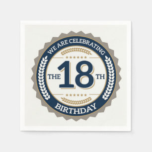 Zum 18. Geburtstag Serviette