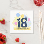 Zum 18. Geburtstag Serviette (Beispiel)