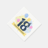Zum 18. Geburtstag Serviette (Ecke)